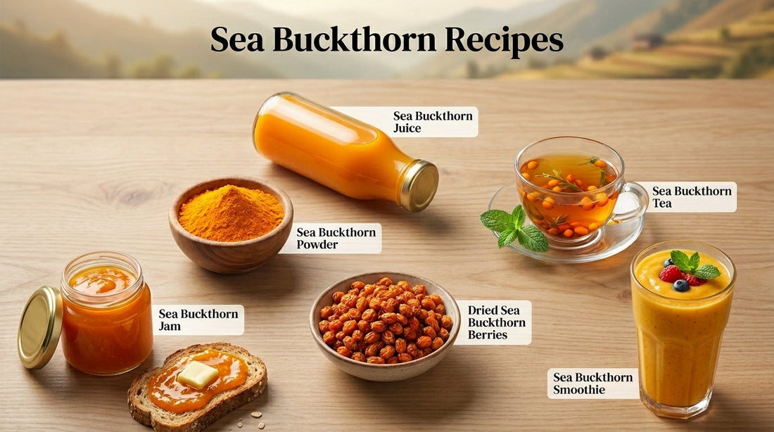 Sea Buckthorn Recipes: Vedberry is #1 brand for buying 100% Organic Sea Buckthorn Juice and other products