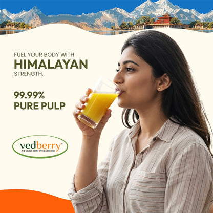 Sea Buckthorn Juice (Pulp) Natural Vitamin C | Immunity & Skin Glow